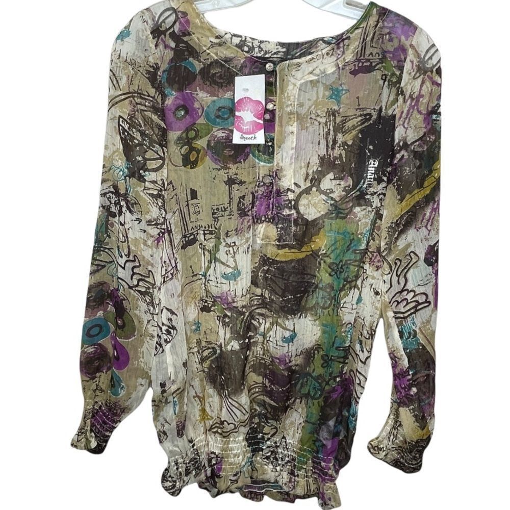 Anama Night‎ Sheer Top nwt
